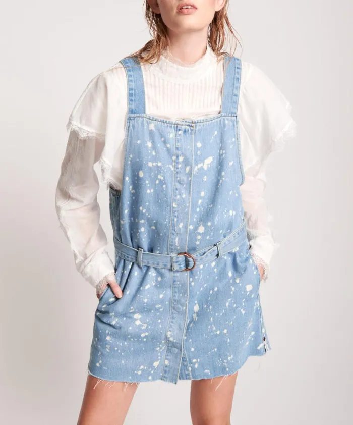 One Teaspoon Midi and Maxi Dresses ROYAL SALT DENIM PINI DRESS 8211 Women One Teaspoon Midi and Maxi Dresses ROYAL SALT DENIM PINI DRESS 8211 Women