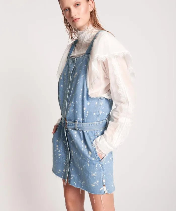 One Teaspoon Midi and Maxi Dresses ROYAL SALT DENIM PINI DRESS 8211 Women One Teaspoon Midi and Maxi Dresses ROYAL SALT DENIM PINI DRESS 8211 Women