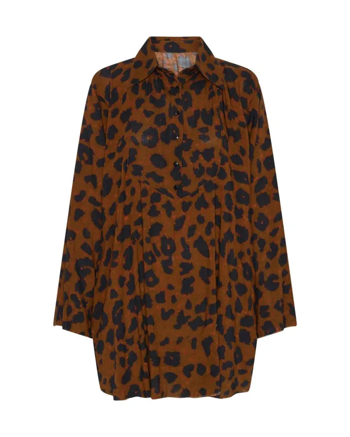 One Teaspoon Mini Dresses ANIMAL ANARCHY TUX TUNIC 8211 Women One Teaspoon Mini Dresses ANIMAL ANARCHY TUX TUNIC 8211 Women