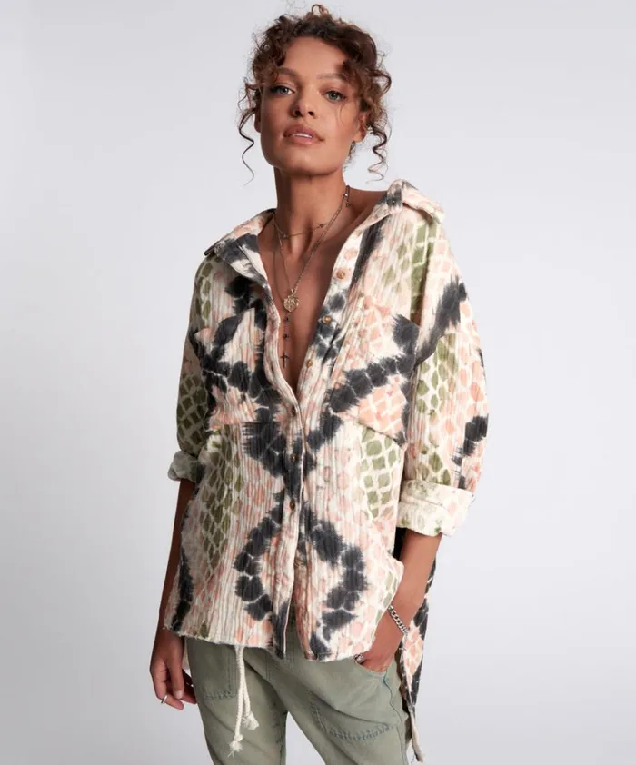One Teaspoon Shirts BOA LONGLINE SHIRT 8211 Women One Teaspoon Shirts BOA LONGLINE SHIRT 8211 Women