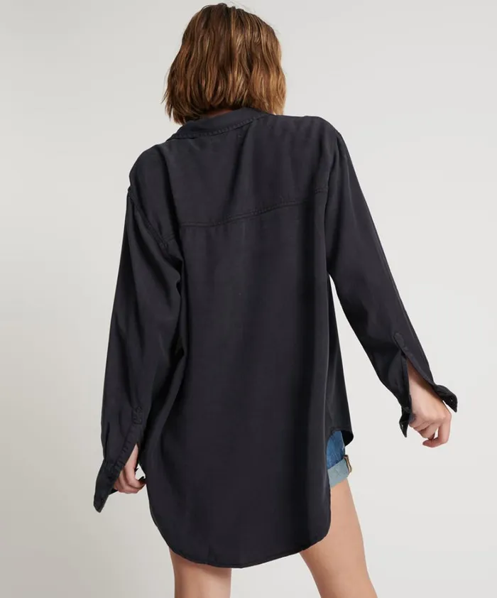 One Teaspoon Shirts CHARCOAL CUT OFF ORIGINAL LIBERTY SHIRT 8211 Women One Teaspoon Shirts CHARCOAL CUT OFF ORIGINAL LIBERTY SHIRT 8211 Women