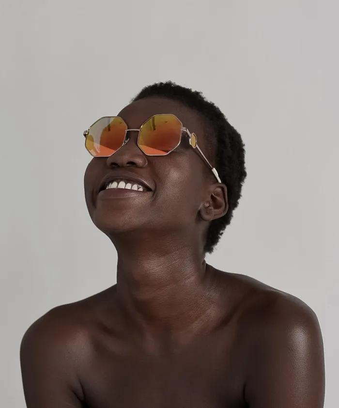 One Teaspoon Sunglasses SUPERHERO SUNGLASSES GOLD 8211 Women
