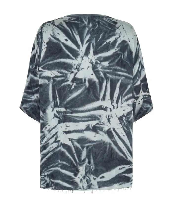 One Teaspoon Tees and Tanks FIRE FLIES OVERSIZED SATIN TEE 8211 Women One Teaspoon Tees and Tanks FIRE FLIES OVERSIZED SATIN TEE 8211 Women