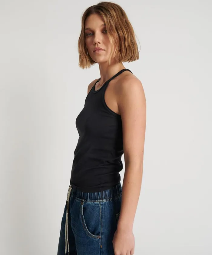 One Teaspoon Tees and Tanks ONETEASPOON FINE RIB SINGLET 8211 Women One Teaspoon Tees and Tanks ONETEASPOON FINE RIB SINGLET 8211 Women