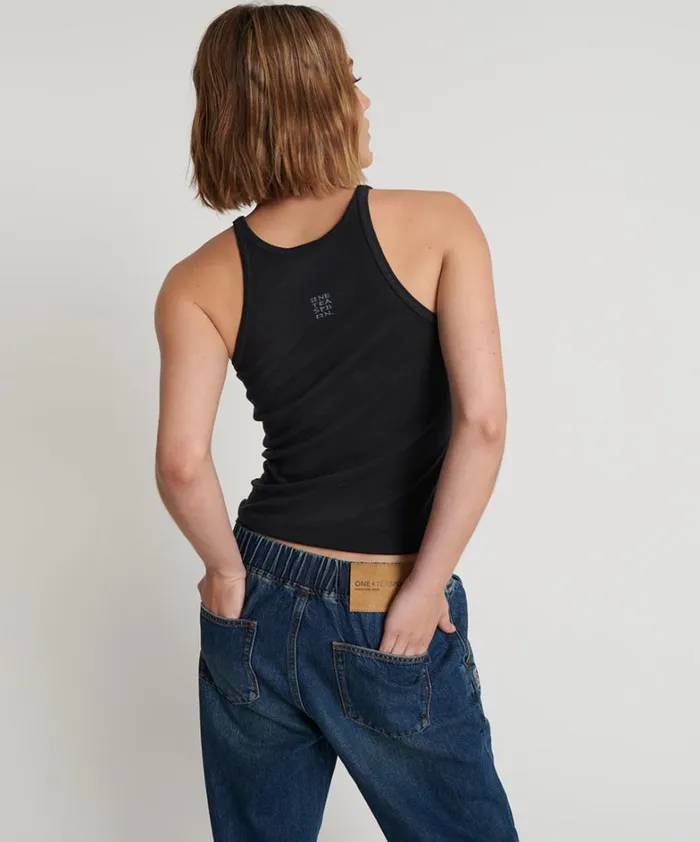 One Teaspoon Tees and Tanks ONETEASPOON FINE RIB SINGLET 8211 Women One Teaspoon Tees and Tanks ONETEASPOON FINE RIB SINGLET 8211 Women