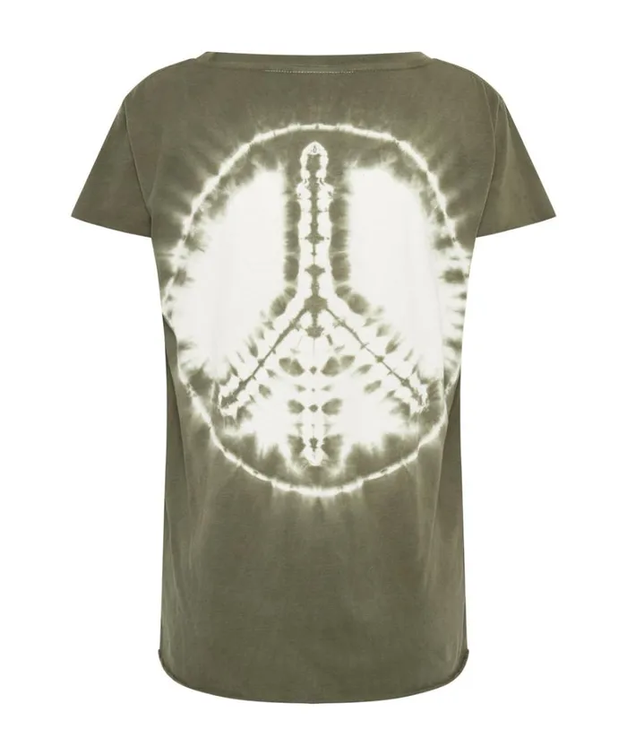 One Teaspoon Tees and Tanks ORGANIC PEACE SCOOP NECK TEE 8211 Women One Teaspoon Tees and Tanks ORGANIC PEACE SCOOP NECK TEE 8211 Women
