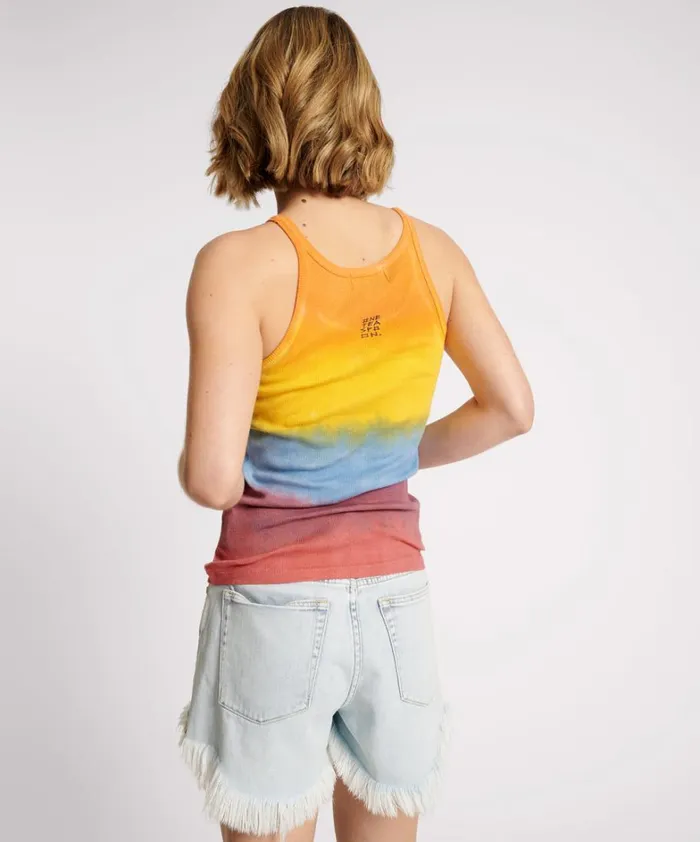 One Teaspoon Tees and Tanks SUNSET STRIPE RIB SINGLET 8211 Women One Teaspoon Tees and Tanks SUNSET STRIPE RIB SINGLET 8211 Women