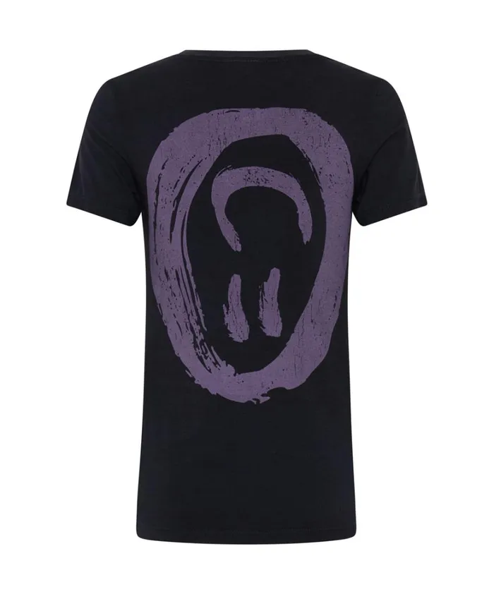 One Teaspoon Tees and Tanks WASHED BLACK SMILEY LOGO FITTED TEE 8211 Women One Teaspoon Tees and Tanks WASHED BLACK SMILEY LOGO FITTED TEE 8211 Women
