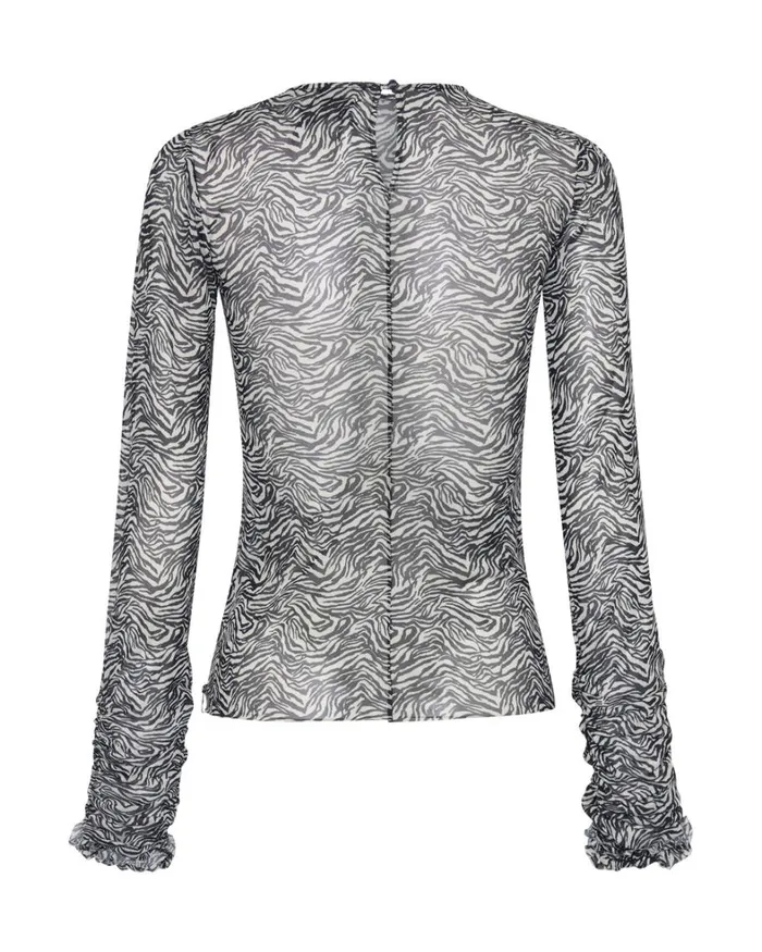 One Teaspoon Tops INTERFERENCE RUFFLE PARTY LONGSLEEVE TOP 8211 Women One Teaspoon Tops INTERFERENCE RUFFLE PARTY LONGSLEEVE TOP 8211 Women