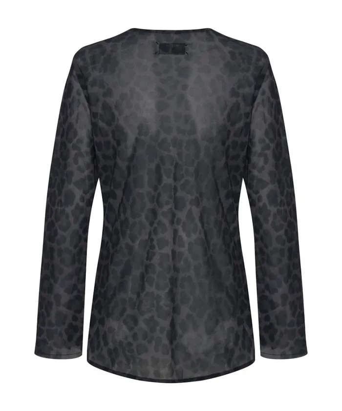 One Teaspoon Tops LEOPARD FANTASY CHIFFON LONGSLEEVE TOP 8211 Women One Teaspoon Tops LEOPARD FANTASY CHIFFON LONGSLEEVE TOP 8211 Women
