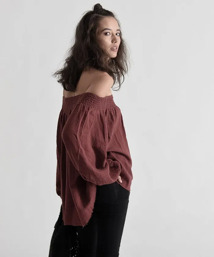 One Teaspoon Tops TAHITIAN PEARL MUSLIN TOP 0 8211 Women One Teaspoon Tops TAHITIAN PEARL MUSLIN TOP 0 8211 Women