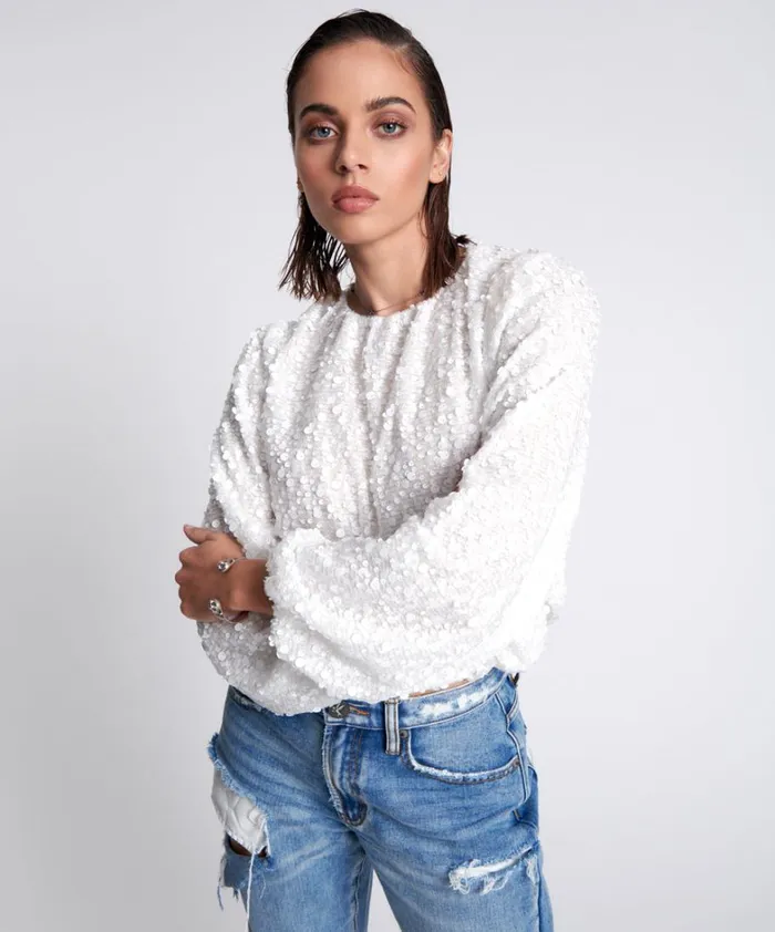 One Teaspoon Tops UP ALL NIGHT BUBBLE TOP 8211 Women One Teaspoon Tops UP ALL NIGHT BUBBLE TOP 8211 Women