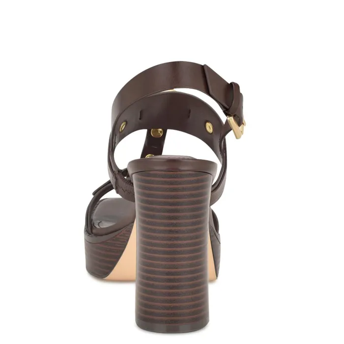 Opell Tailored Platform Sandals Dark Brown Women Nine West Platforms Opell Tailored Platform Sandals Dark Brown Women Nine West Platforms