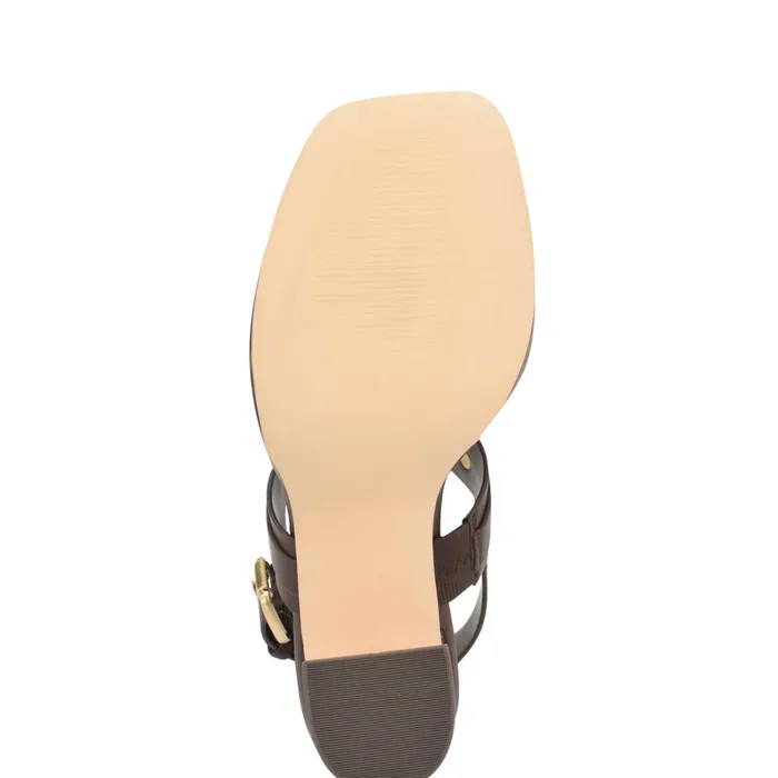 Opell Tailored Platform Sandals Dark Brown Women Nine West Platforms Opell Tailored Platform Sandals Dark Brown Women Nine West Platforms