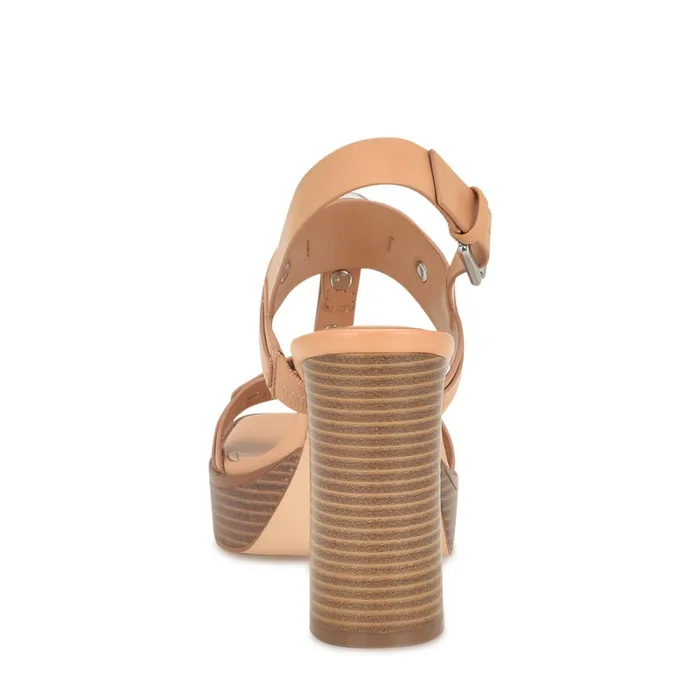 Opell Tailored Platform Sandals Light Natural Women Nine West High Heels Opell Tailored Platform Sandals Light Natural Women Nine West High Heels