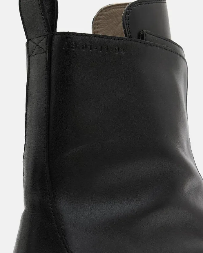 Ophelia Chunky Leather Chelsea Boots Black Women AllSaints Shoes and Boots