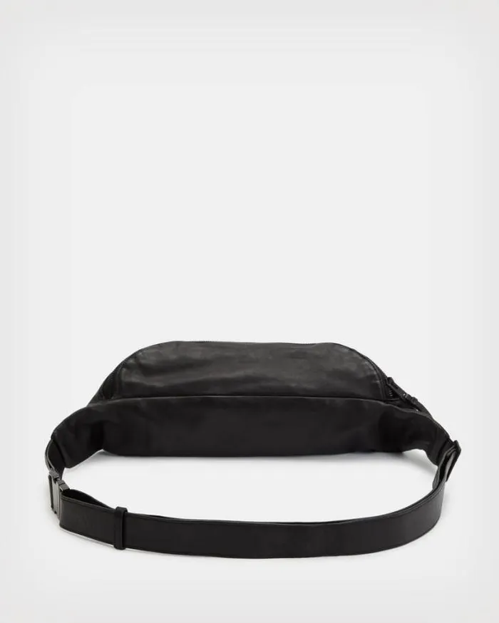 Oppose Leather Fanny Pack Black Men AllSaints Bags and Wallets