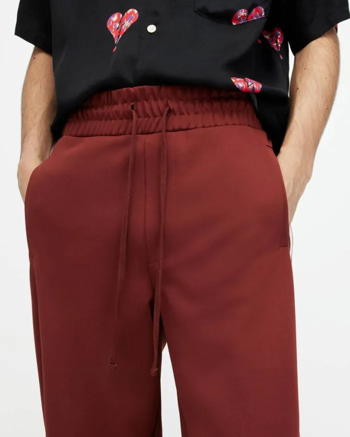 Oren Straight Fit Sweatpants Imperial Red Men AllSaints Pants