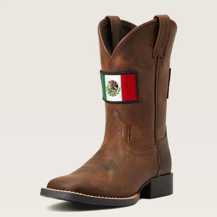 Orgullo Mexicano II Western Boot Distressed Brown Kids Ariat Big Kids039 Footwear