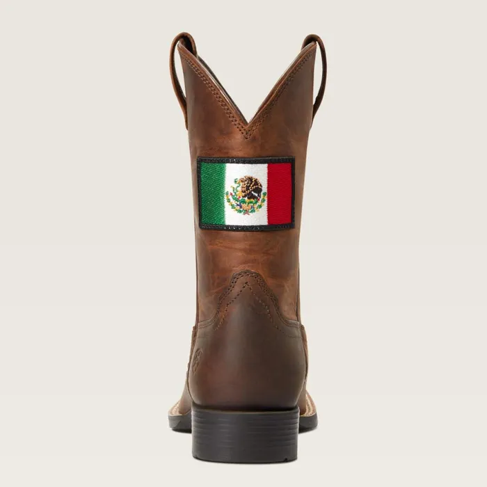 Orgullo Mexicano II Western Boot Distressed Brown Kids Ariat Big Kids039 Footwear Orgullo Mexicano II Western Boot Distressed Brown Kids Ariat Big Kids039 Footwear