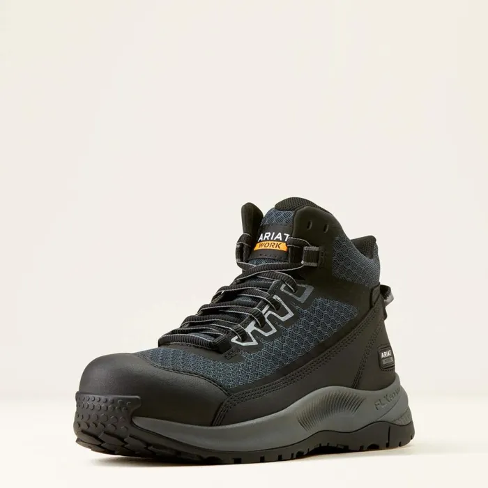 Outpace Shift Mid Composite Toe Work Shoe Dark Shadow Women Ariat Work Boots and Shoes