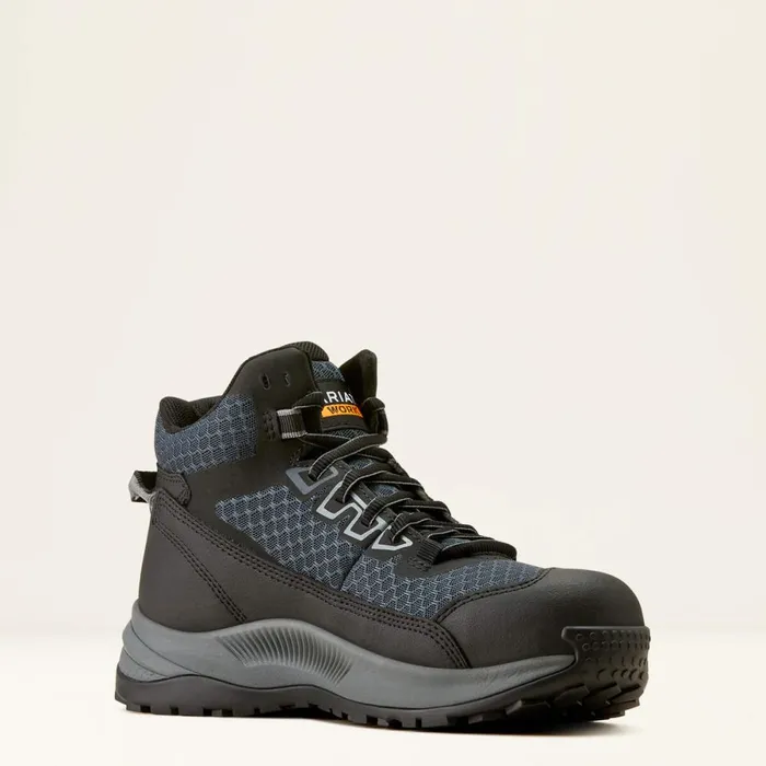 Outpace Shift Mid Composite Toe Work Shoe Dark Shadow Women Ariat Work Boots and Shoes Outpace Shift Mid Composite Toe Work Shoe Dark Shadow Women Ariat Work Boots and Shoes