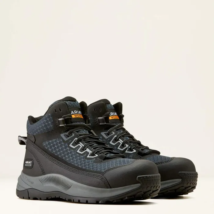 Outpace Shift Mid Composite Toe Work Shoe Dark Shadow Women Ariat Work Boots and Shoes Outpace Shift Mid Composite Toe Work Shoe Dark Shadow Women Ariat Work Boots and Shoes