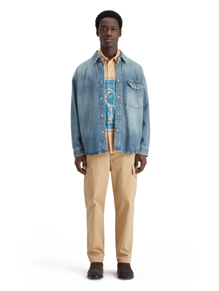 Oversized Washed Denim Shirt 8211 Frisco Nights Frisco Nights Men Scotch and Soda Shirts Oversized Washed Denim Shirt 8211 Frisco Nights Frisco Nights Men Scotch and Soda Shirts