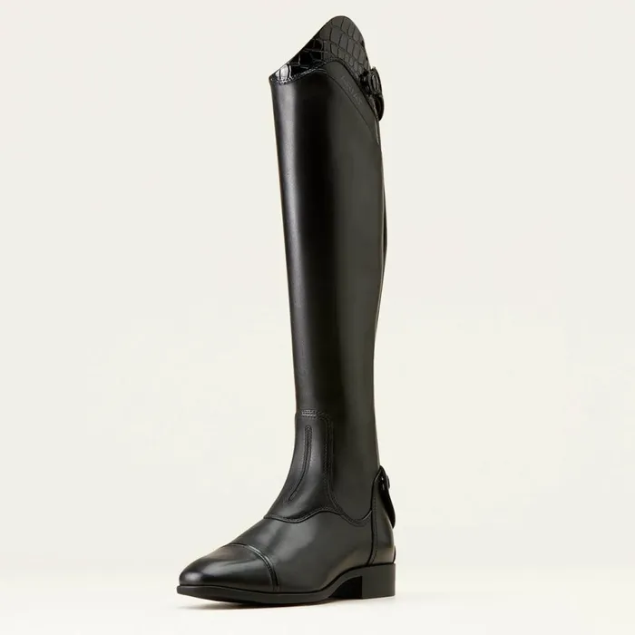 Palisade Show Tall Riding Boot Blackblack Croc Print Women Ariat English Riding Boots