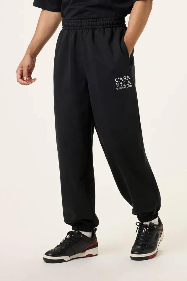 Pants and Shorts Men Fila CASA FILA Country Club Jogger 001 Black Pants and Shorts Men Fila CASA FILA Country Club Jogger 001 Black