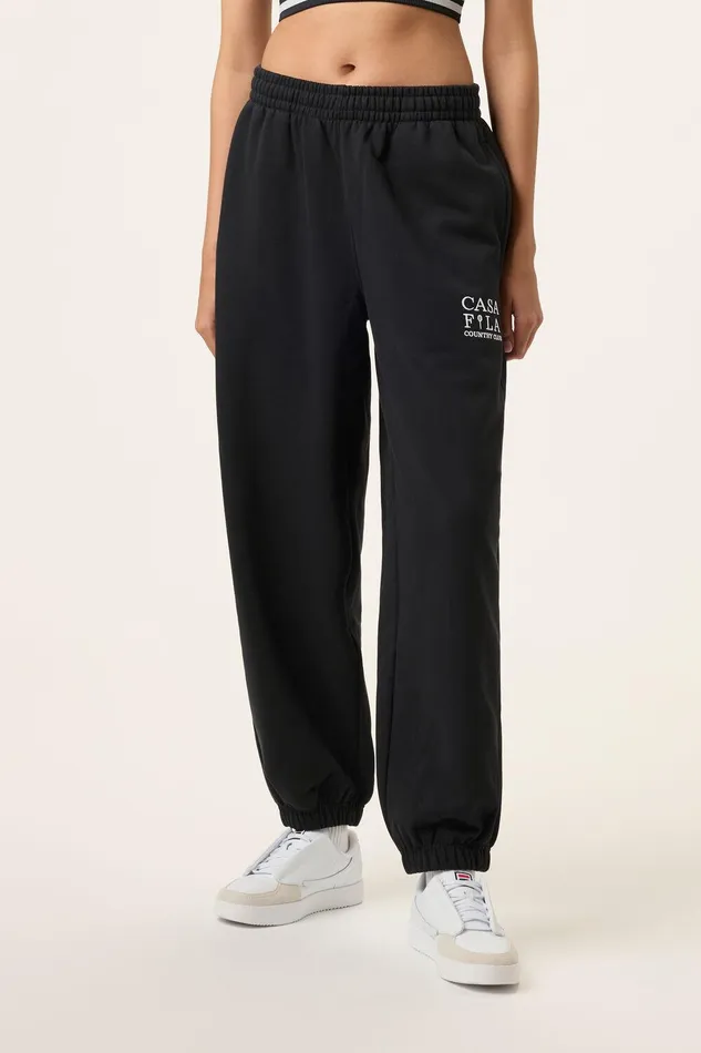 Pants and Shorts Men Fila CASA FILA Country Club Jogger 001 Black Pants and Shorts Men Fila CASA FILA Country Club Jogger 001 Black
