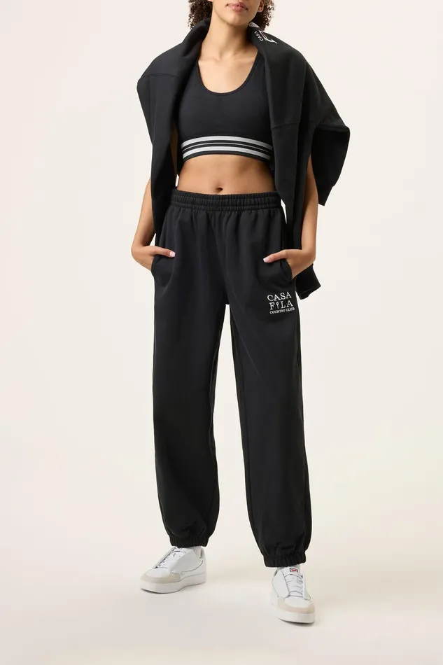 Pants and Shorts Men Fila CASA FILA Country Club Jogger 001 Black Pants and Shorts Men Fila CASA FILA Country Club Jogger 001 Black