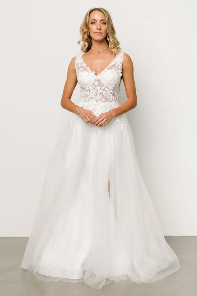 Passion Shimmer Bridal Gown White Women Baltic Born Bridal
