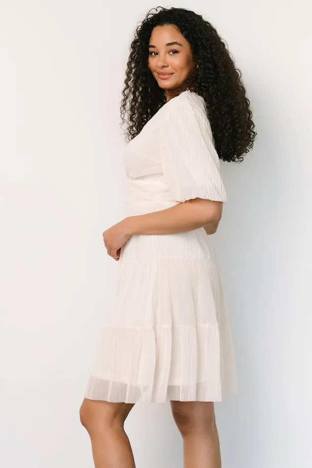 Patrice Short Dress Cream Women Baltic Born Bridal Patrice Short Dress Cream Women Baltic Born Bridal