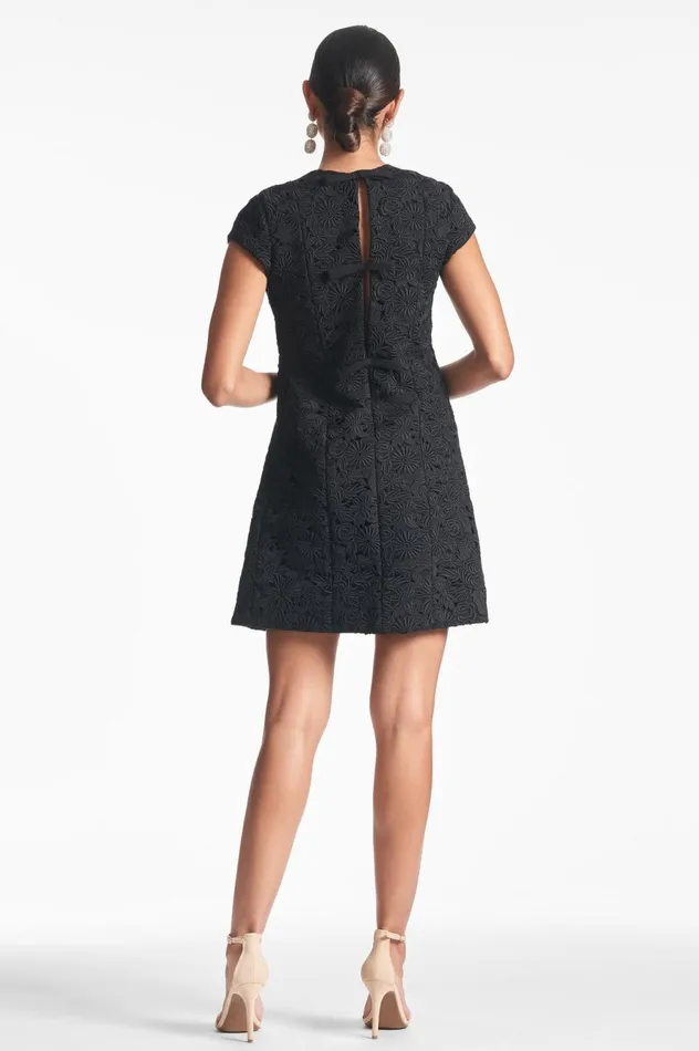 Penelope Dress 8211 Noir Women Sachin and Babi Short Sleeve
