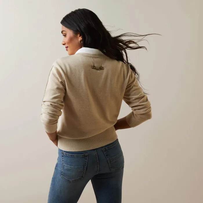 Peninsula Sweater Oatmeal Women Ariat Sweaters and Cardigans Peninsula Sweater Oatmeal Women Ariat Sweaters and Cardigans