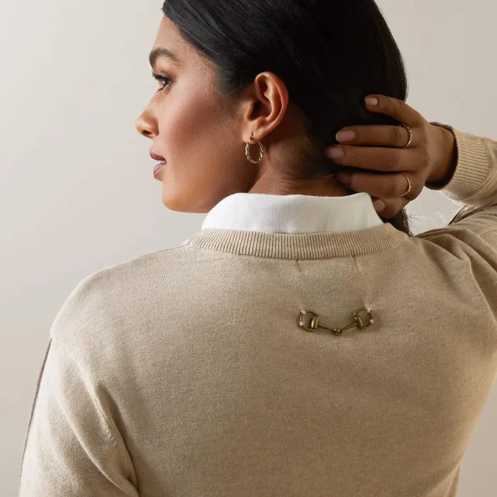 Peninsula Sweater Oatmeal Women Ariat Sweaters and Cardigans Peninsula Sweater Oatmeal Women Ariat Sweaters and Cardigans