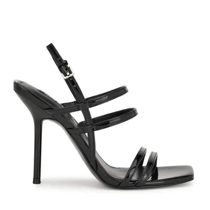 Penla Strappy Sandals Black Women Nine West High Heels