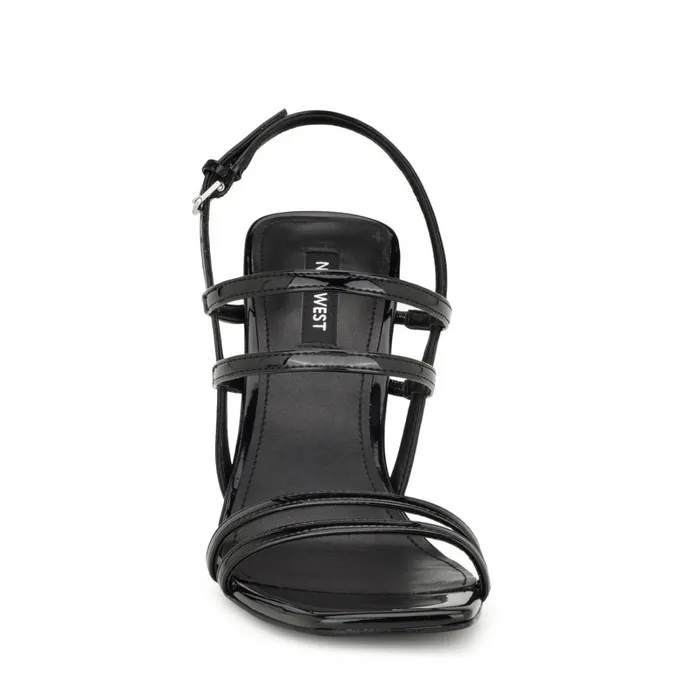 Penla Strappy Sandals Black Women Nine West High Heels Penla Strappy Sandals Black Women Nine West High Heels