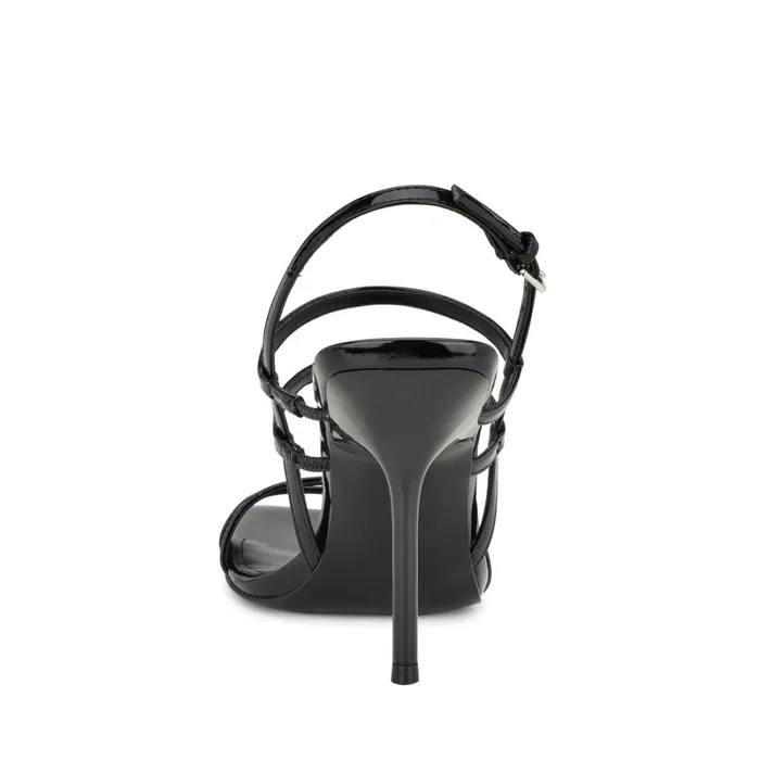 Penla Strappy Sandals Black Women Nine West High Heels Penla Strappy Sandals Black Women Nine West High Heels