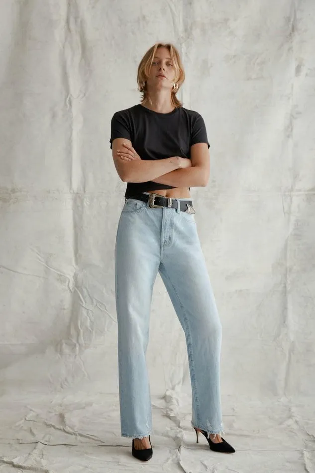 Pistola Denim Denim Women Cassie Super High Rise Straight 8211 Malibu Vintage Malibu Vintage