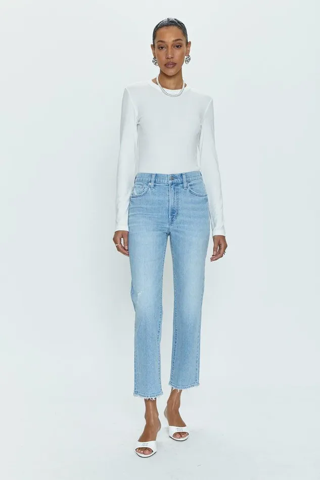 Pistola Denim Denim Women Charlie High Rise Classic Straight Ankle 8211 Endless Vintage Endless Vintage