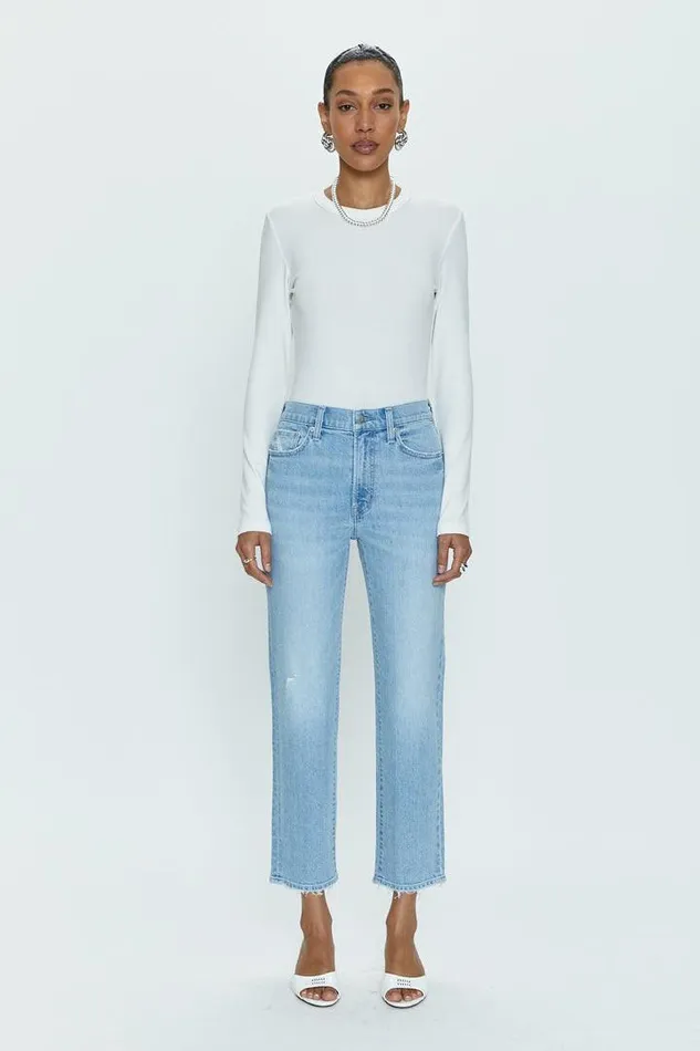 Pistola Denim Denim Women Charlie High Rise Classic Straight Ankle 8211 Endless Vintage Endless Vintage