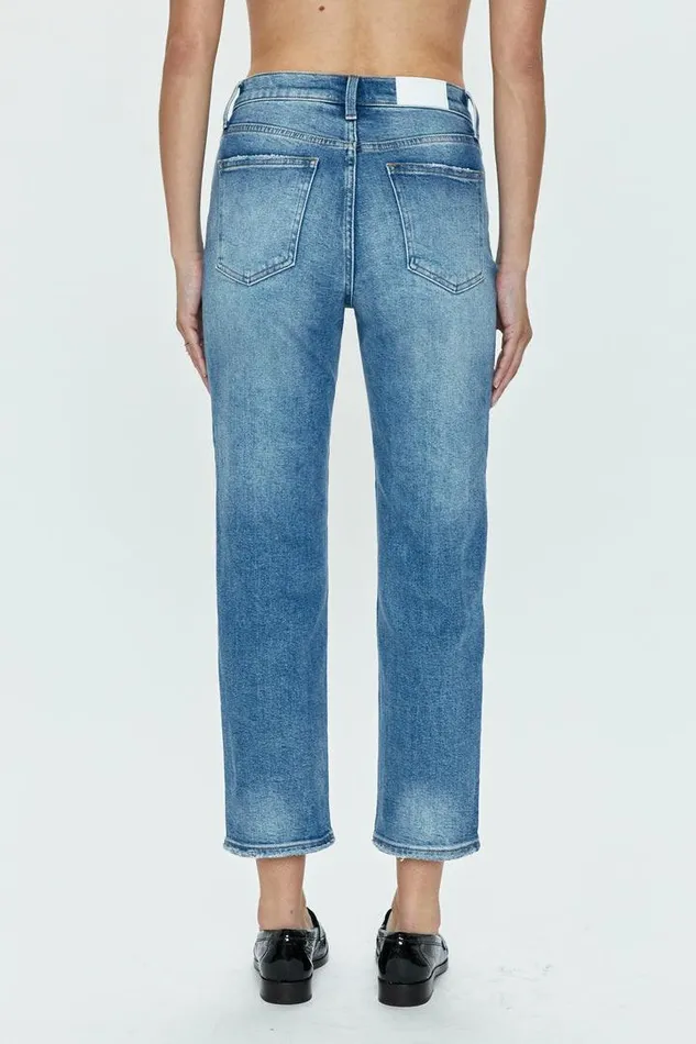 Pistola Denim Denim Women Charlie High Rise Classic Straight Ankle 8211 Spruce Spruce
