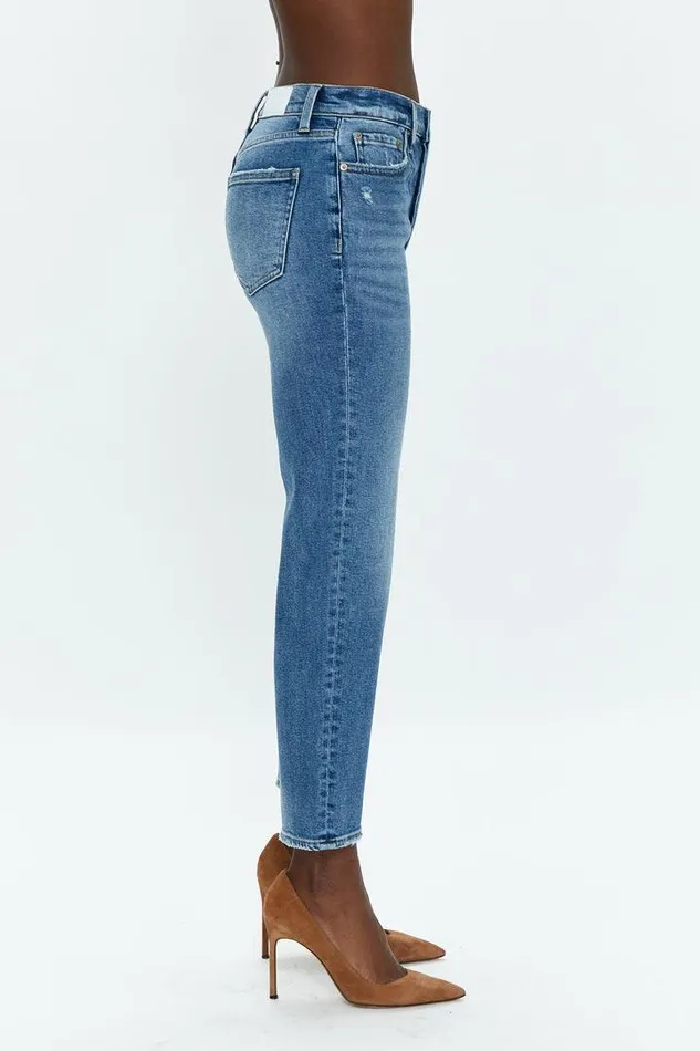 Pistola Denim Denim Women Charlie High Rise Classic Straight Ankle 8211 Westminster Vintage Westminster Vintage