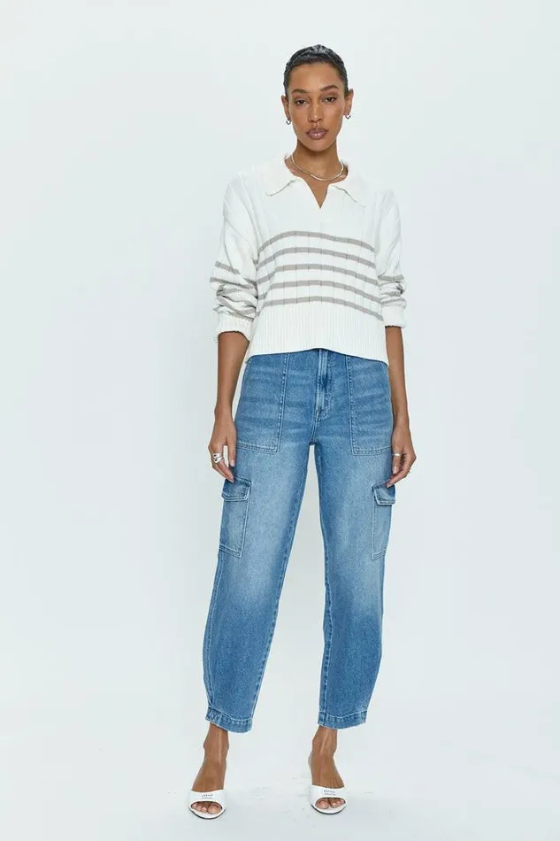 Pistola Denim Denim Women Josephine High Rise Cargo 8211 Paradigm Paradigm