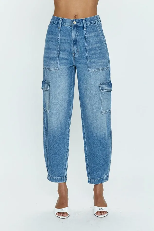 Pistola Denim Denim Women Josephine High Rise Cargo 8211 Paradigm Paradigm