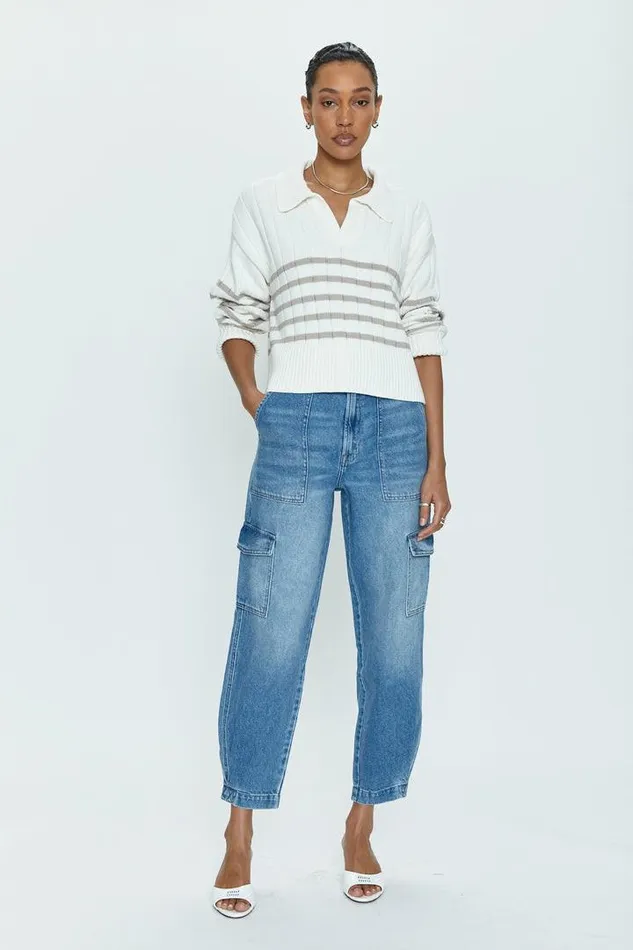 Pistola Denim Denim Women Josephine High Rise Cargo 8211 Paradigm Paradigm