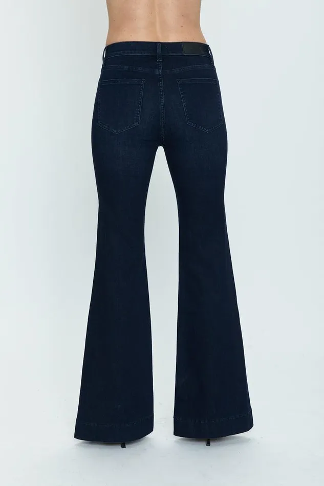 Pistola Denim Denim Women Kinsley Mid Rise Ultra Flare 8211 8mm 8mm