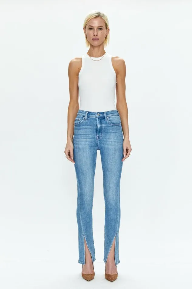Pistola Denim Denim Women Teagan High Rise Vented Slim Cigarette 8211 Mai Tai Mai Tai